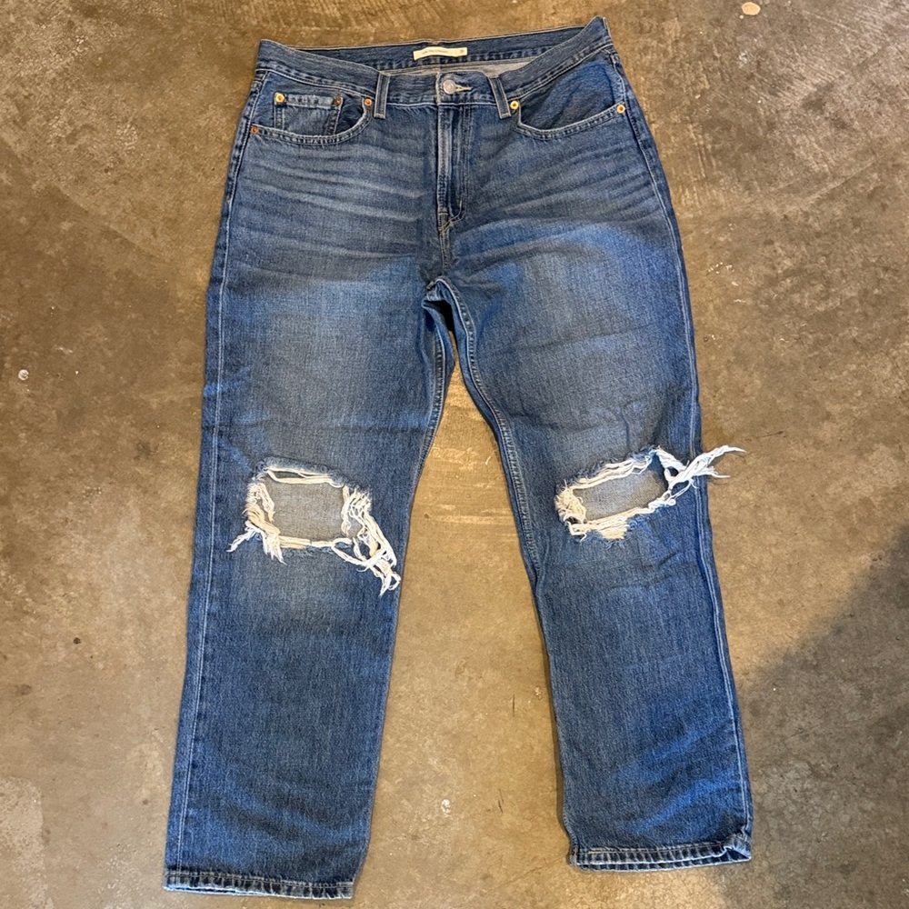 Levi Low Pro Straight Ripped Jean